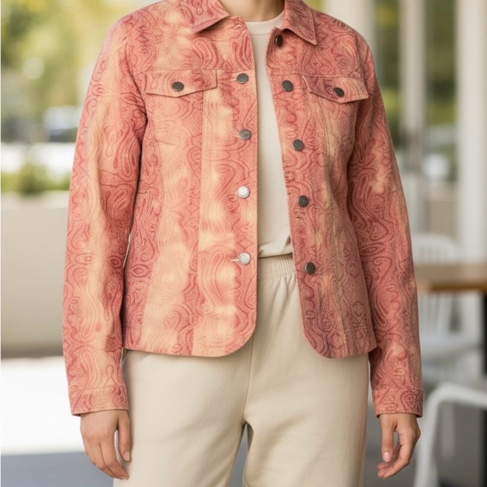 Analog Pink and Cream Paisley Jacket